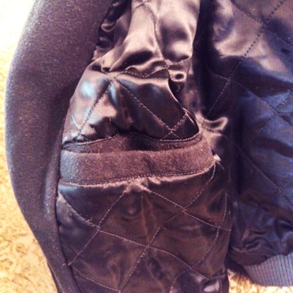 SNAP-ON 75th Anniv. Men's XL Black Wool & Leather Vintage Jacket ~ (1995) ~ EVC - Picture 10 of 14